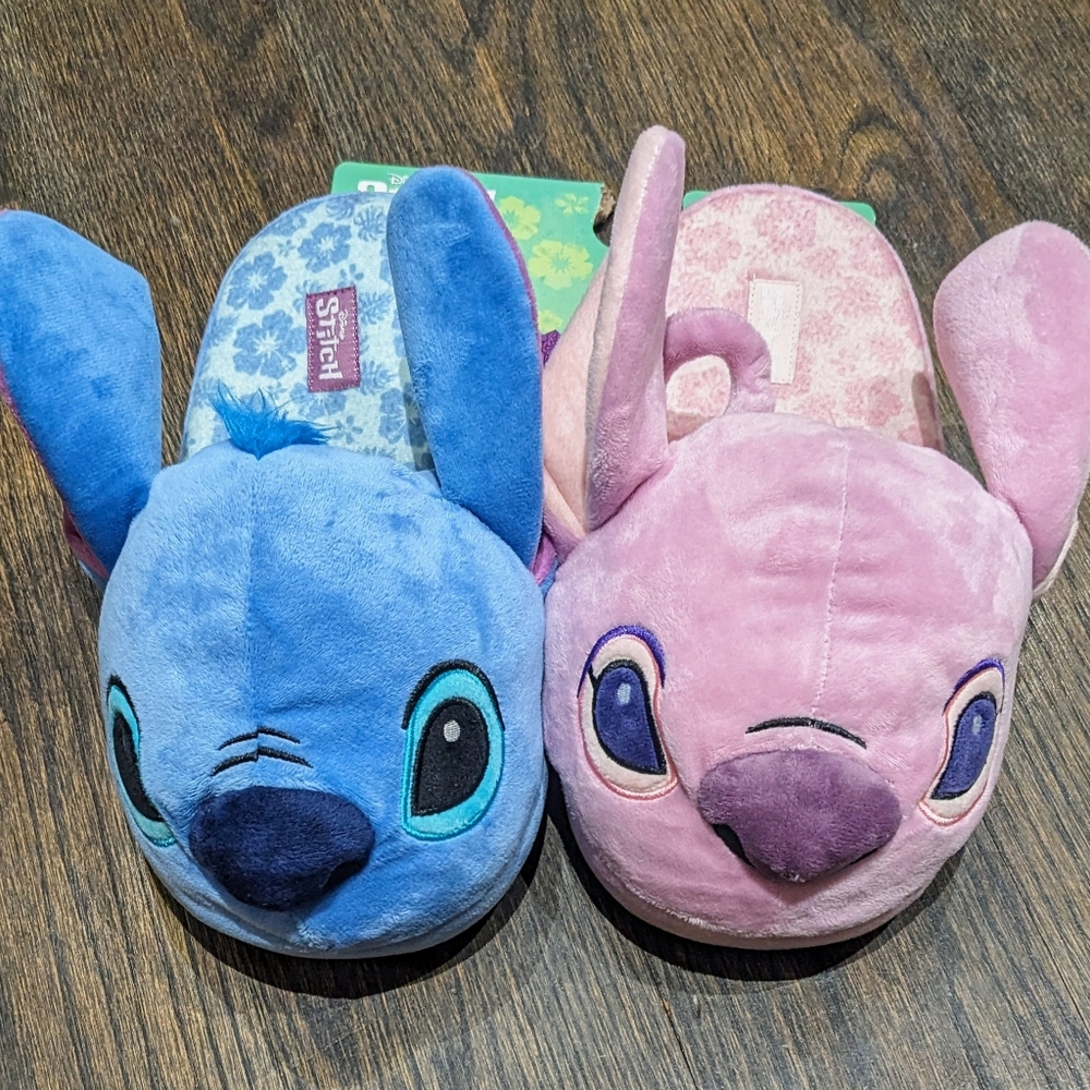 NEW Disney Lilo and Stitch ANGEL 3D Slippers XL 11-12